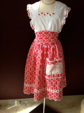 red eyelet front